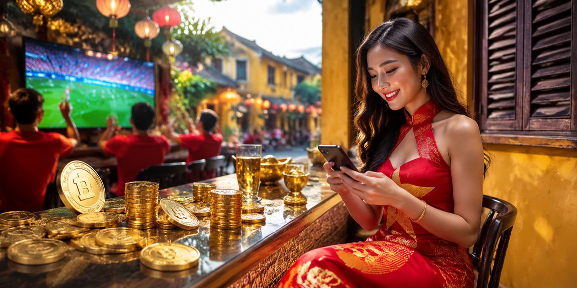 Người dùng tại Hội An truy cập máy nổ hũ jackpot trên điện thoại di động